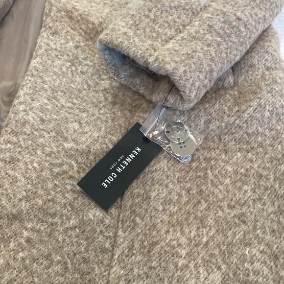 Kenneth Cole Women's Asymmetrical Pressed Boucle Wool Coat size small (c1) - Picture 5 of 9